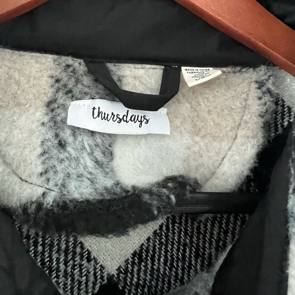 Long Plaid Shacket - Picture 4 of 6